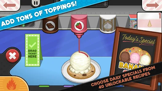 Papa's Scooperia To Go! screenshot 4