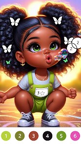 Black Color Paint By Number screenshot 1