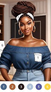 Black Color Paint By Number screenshot 3