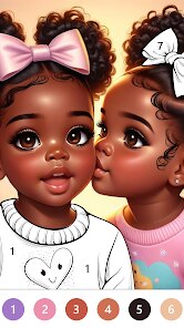 Black Color Paint By Number screenshot 4