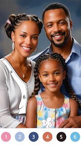 Black Color Paint By Number screenshot 5