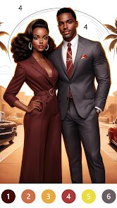 Black Color Paint By Number screenshot 6