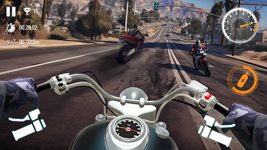 Traffic Bike Driving Simulator screenshot 2