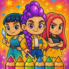 Kpop Demon Hunter ColoringBook