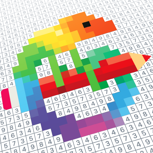 DIY Coloring: Pixel Art Number