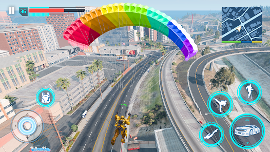 Robot Car Transformation Game screenshot 2