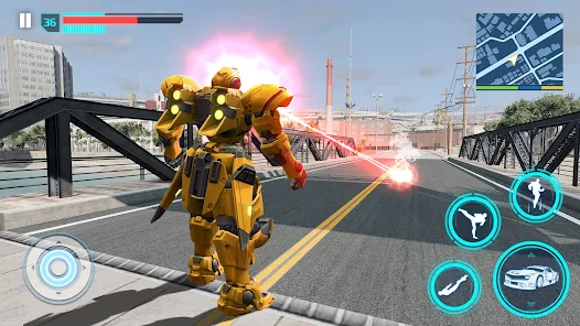 Robot Car Transformation Game screenshot 3