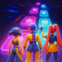 KPOP Demon Hunter Tiles Dance