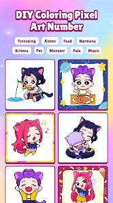 DIY Coloring: Pixel Art Number screenshot 1