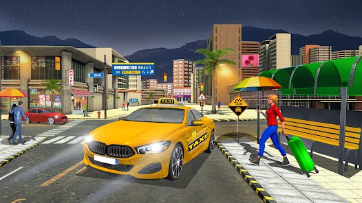 US Taxi Car Parking Simulator screenshot 1