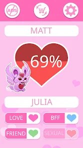 LOVE TEST - match calculator screenshot 2